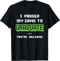 Funny 2026 Gamer Graduate Graduation T Shirt
