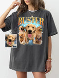 Custom Dog Bootleg Shirt Personalized Pet Lover Tee Vintage Style Gift