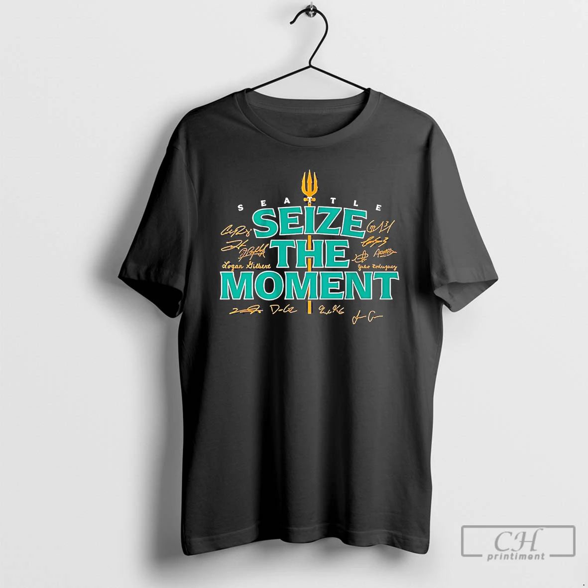 Classic Seattle Mariners Seize The Moment Trident T Shirts