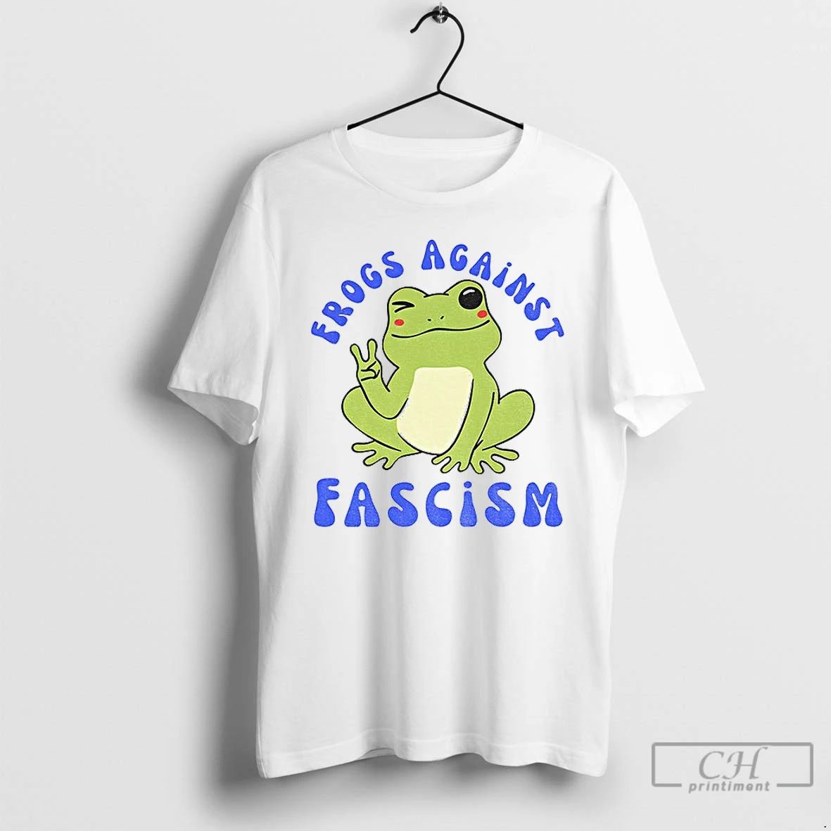 Classic Cute Frog Against Fascism Meme T Shirts