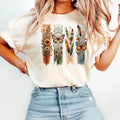 Comfort Tee Vintage Boho Flower Shirt Relaxed Fit Soft Cotton
