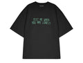 Pegador Bleek Boxy Oversized Tee T-Shirt Print Washed Black Men Men Black