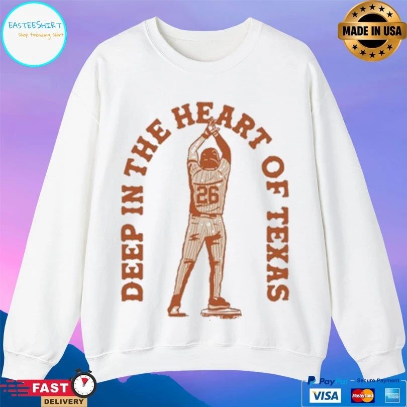 Deep In The Heart Of Texas Baseball Player Shirt
