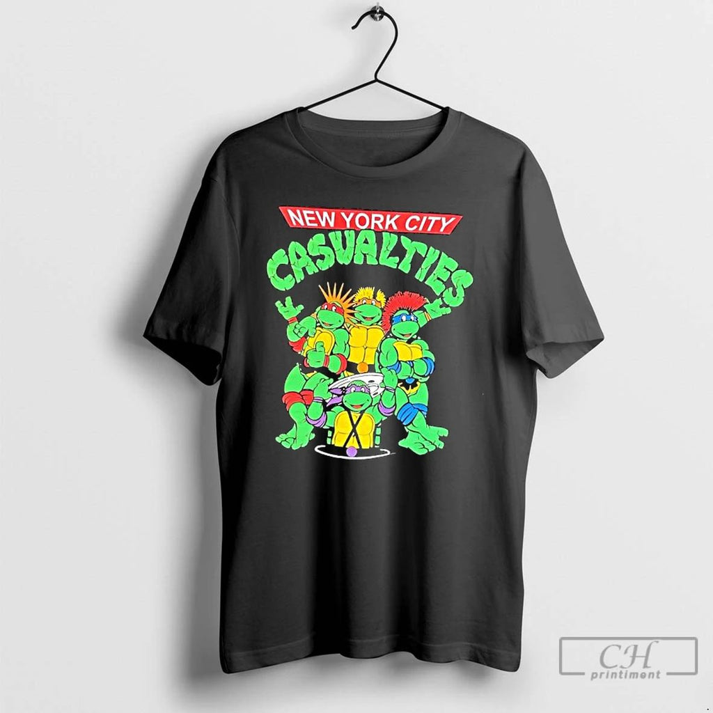 Premium The Casualties Turtle Band Punk Rock T Shirts