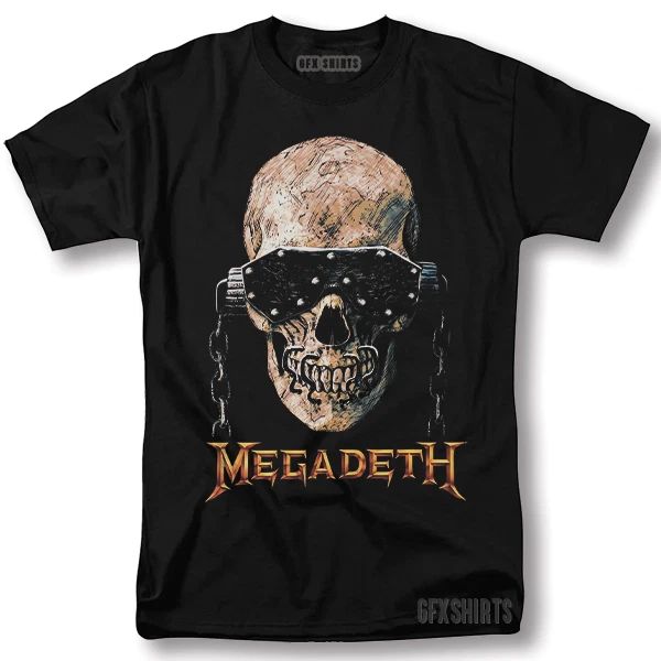 Megadeath Shirt Rock Concert Promo Tour Vintage Graphic Design T-Shirt
