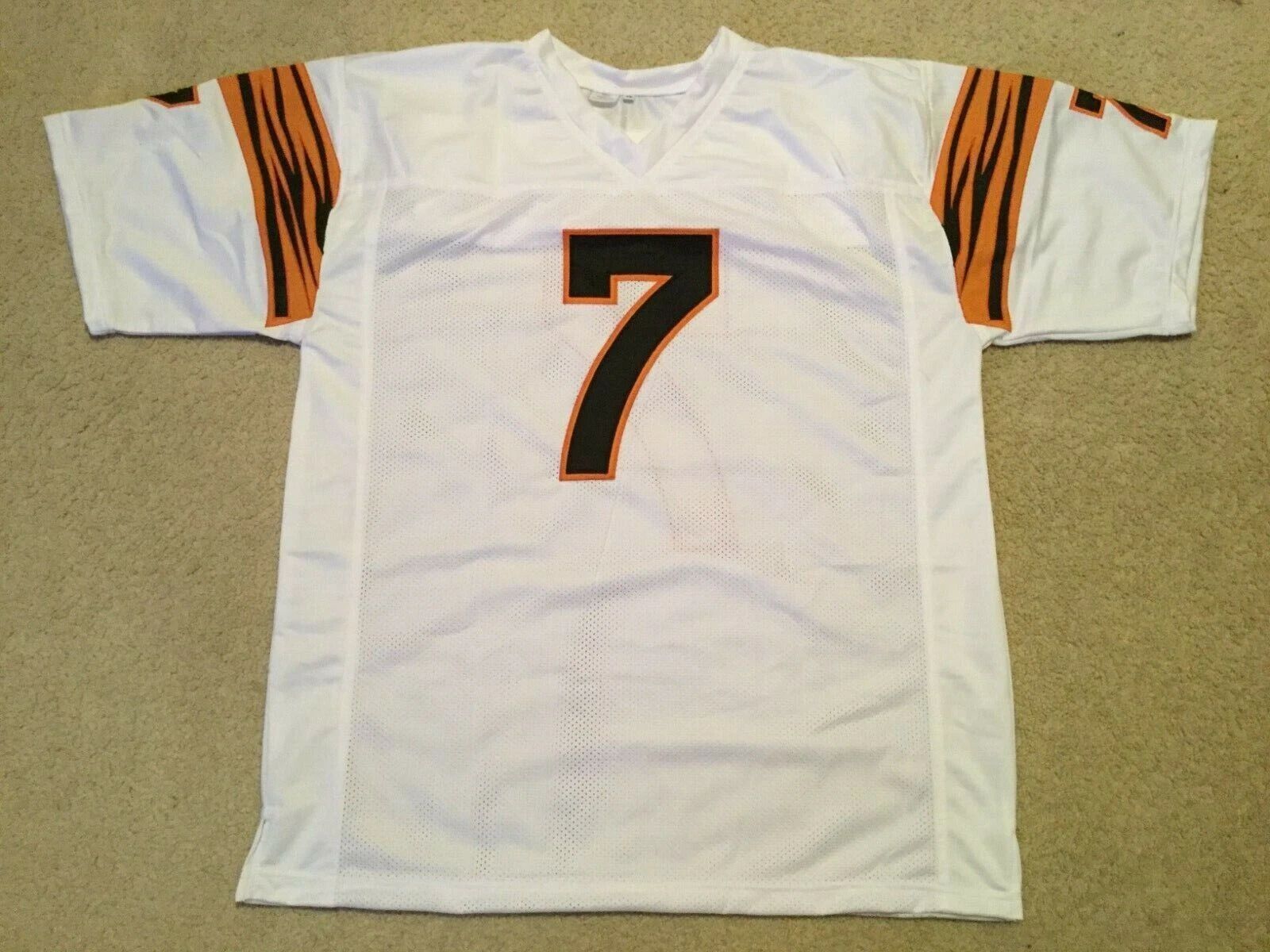 Custom Boomer Esiason White Mesh Football Jersey