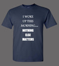Inspirational T Shirt Faith Design Blue White Sizes S-XL  Pre Shrunk Cotton..