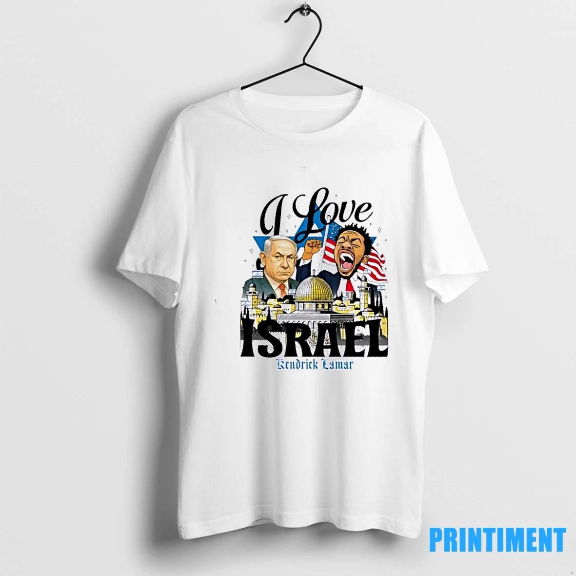 Kendrick Lamar X Benjamin Netanyahu I Love Israel Tshirts Sweater
