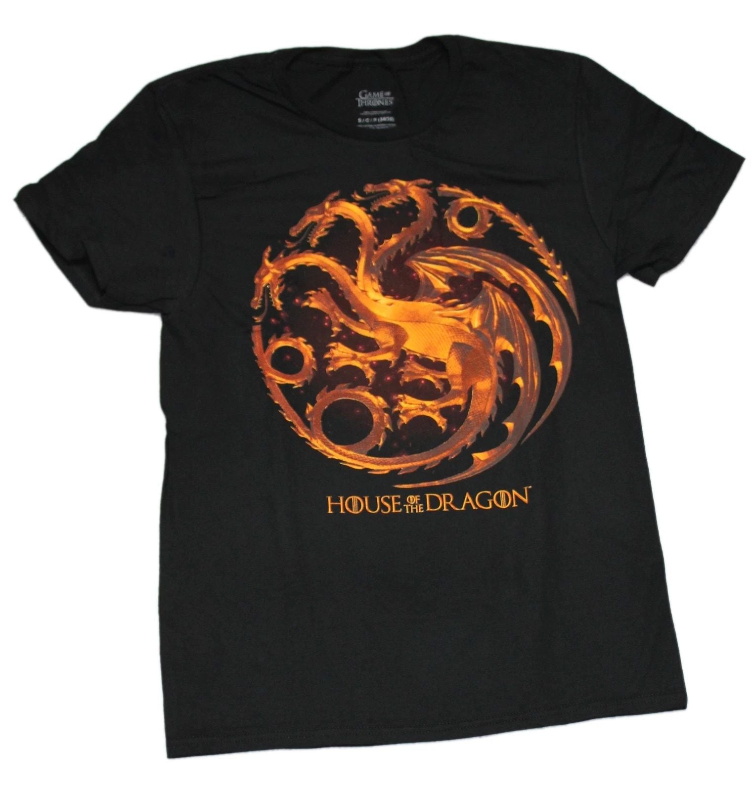 Game of Thrones New Adult T-Shirt - House of Dragon Targaryen Logo