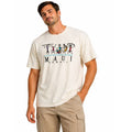 Bumwraps Maui Hawaii Graphic T-Shirt Mens XL Cream Heavyweight Cotton VTG