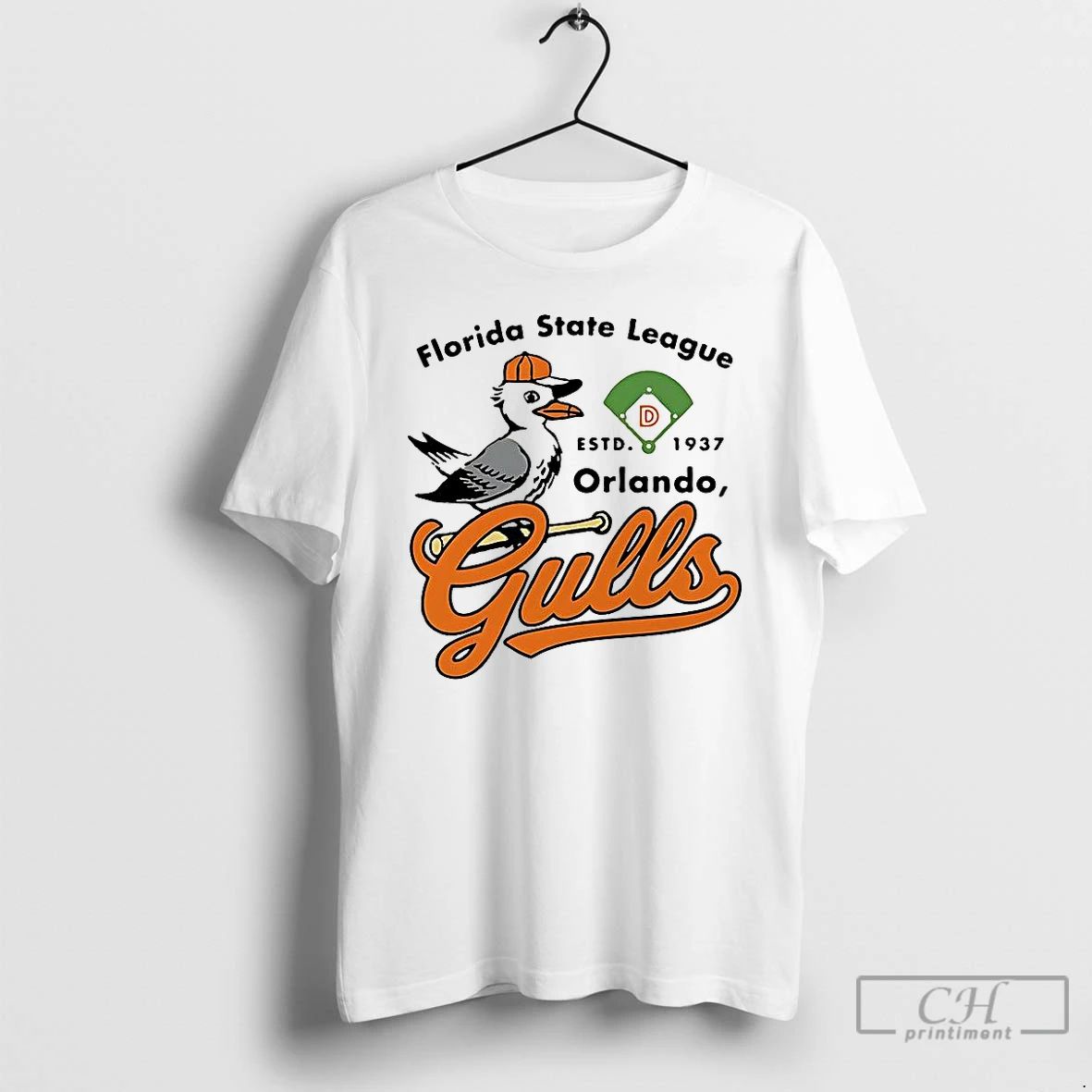 Premium Orlando Gulls Florida Defunct Baseball Teams Est 1937 Vintage T Shirts