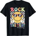 Test Day Rock The Test Motivational Teacher Testing Day T-Shirt