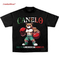 NICE CANELO BEAR QUE VIVA MEXICO CABRONES TEE, Boxing T-shirt, Boxer Tee, Sports
