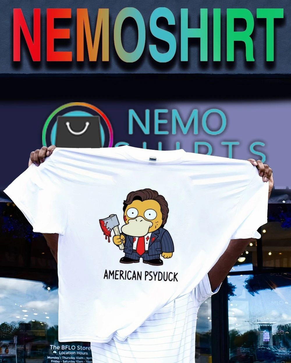 American Psyduck Mashup Patrick Bateman shirt