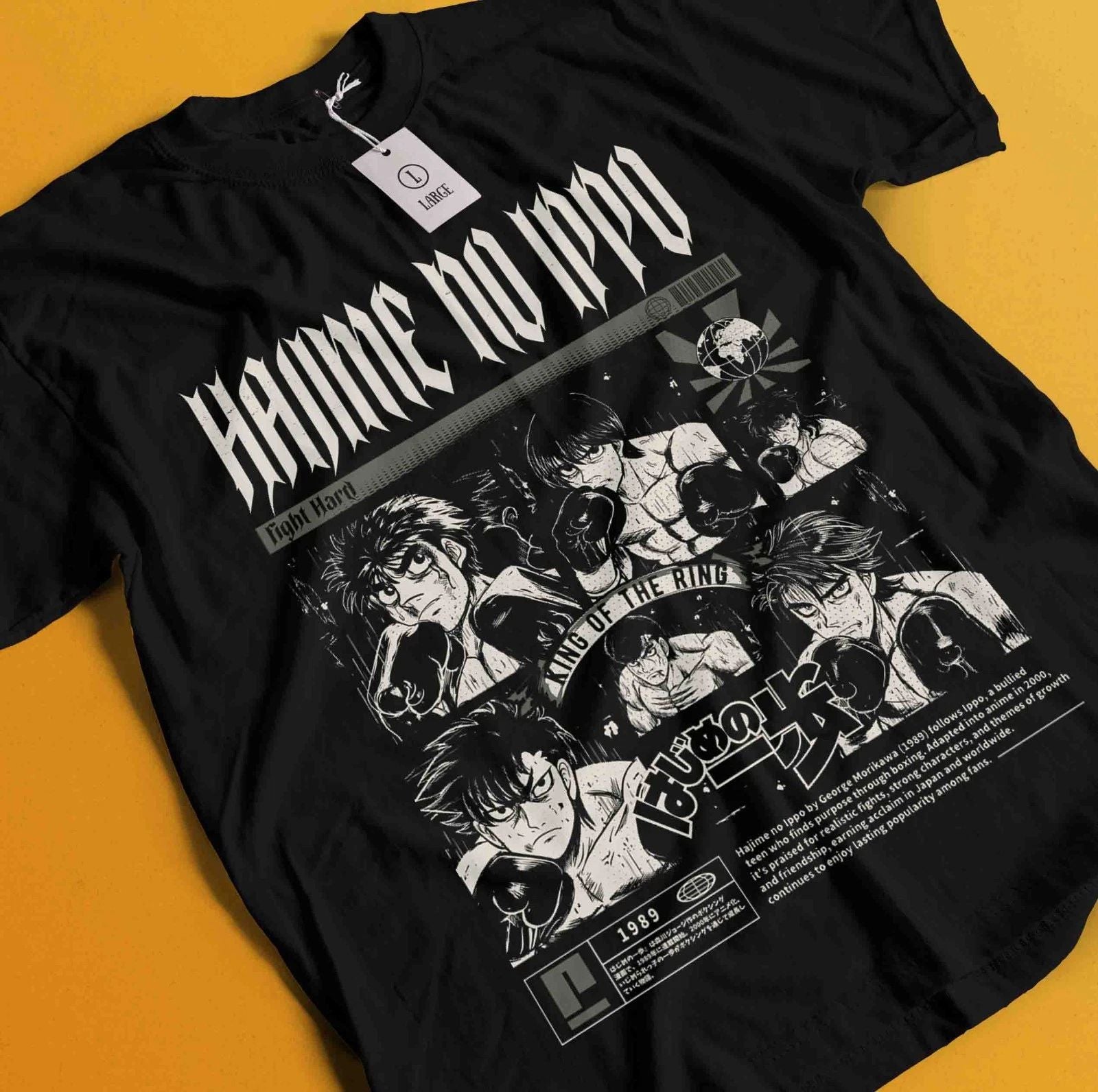 Hajime No Ippo T-Shirt Ippo Makunouchi Kamogawa Boxing Gym Kbg Shirt All Size