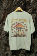 Stay Weird Hippie Mushroom Comfort Tee Boho Aesthetic Design Gift