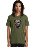 Robot-Bear Mens Graphic Tee, 100% Cotton, Casual Summer Wear