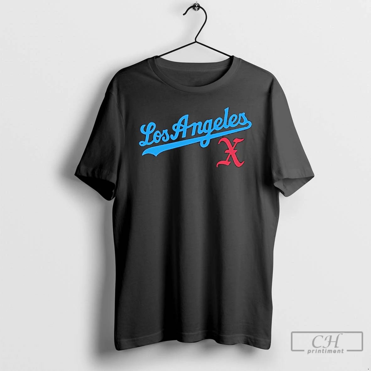 Premium Los Angeles Letters Graphic T Shirts