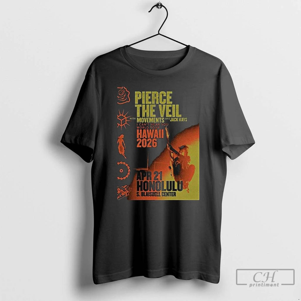 Classic Pierce The Veil Neal S Blaisdell Arena Honolulu 2026 Long Sleve T Shirts