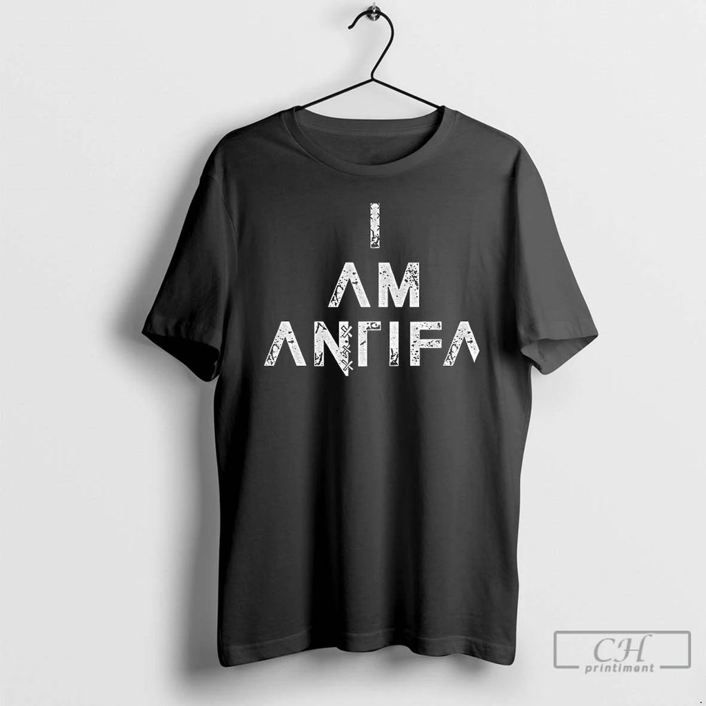 Classic I Am Antifa Bold Protest T Shirts