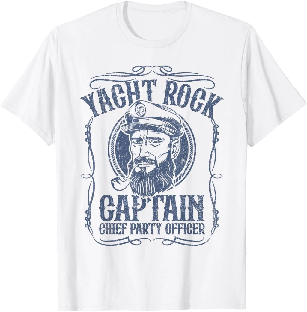 Funny Yacht Rock Captain Pontoon Boat Party Music Boating T-Shirt