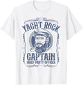 Funny Yacht Rock Captain Pontoon Boat Party Music Boating T-Shirt