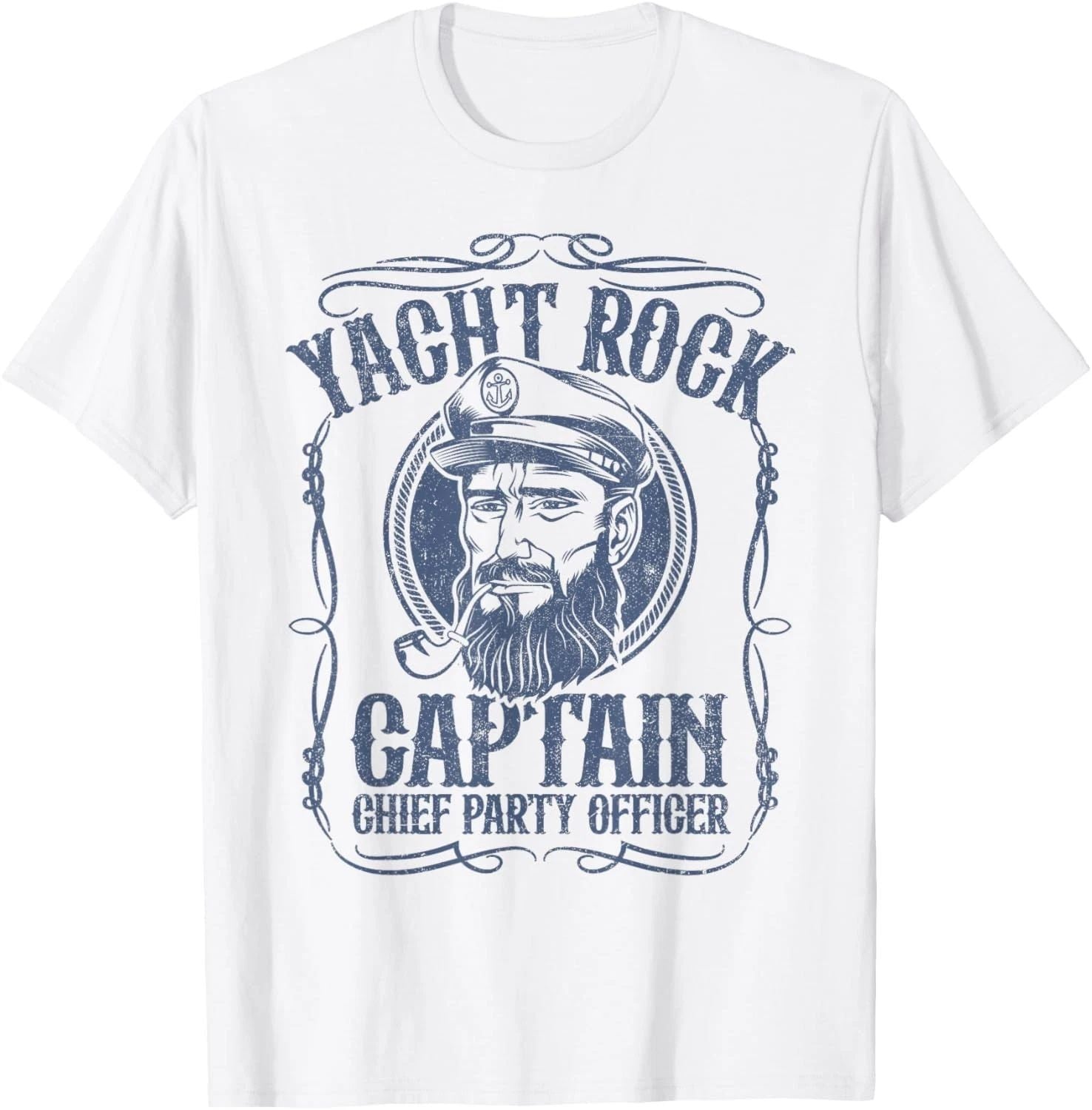 Funny Yacht Rock Captain Pontoon Boat Party Music Boating T-Shirt