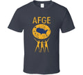 AFGE US Trade Unions Trendy Worn Look T Shirt