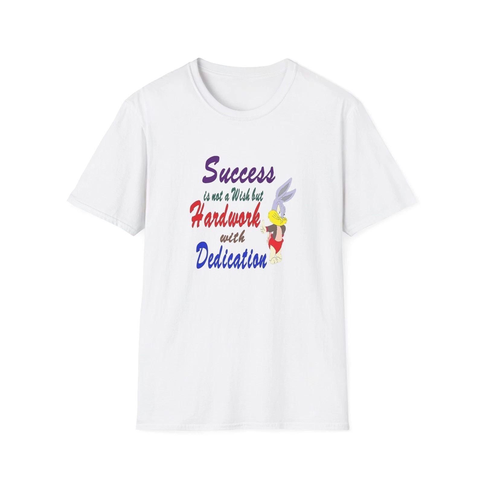 Motivational Unisex T-Shirt, Success, Hard Work Dedication, Gift for Graduates,