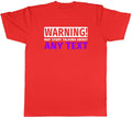 Personalised Warning May Start Talking About Mens T-Shirt Any Custom Text Tee