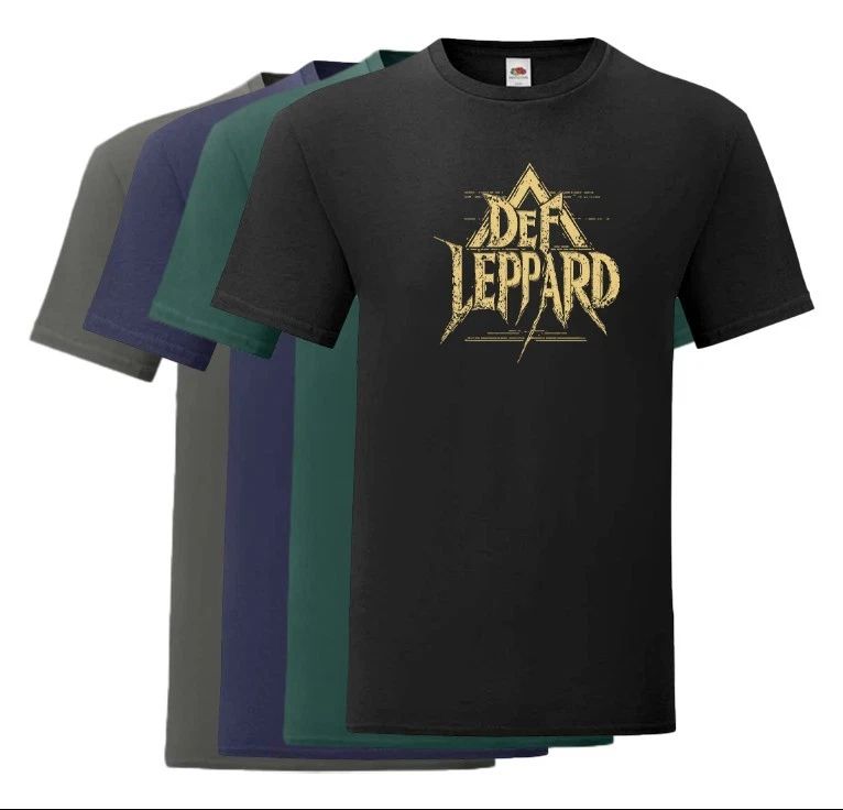 Def Leppard T-shirt  100% cotton - Glam Metal music - music festival fans gift