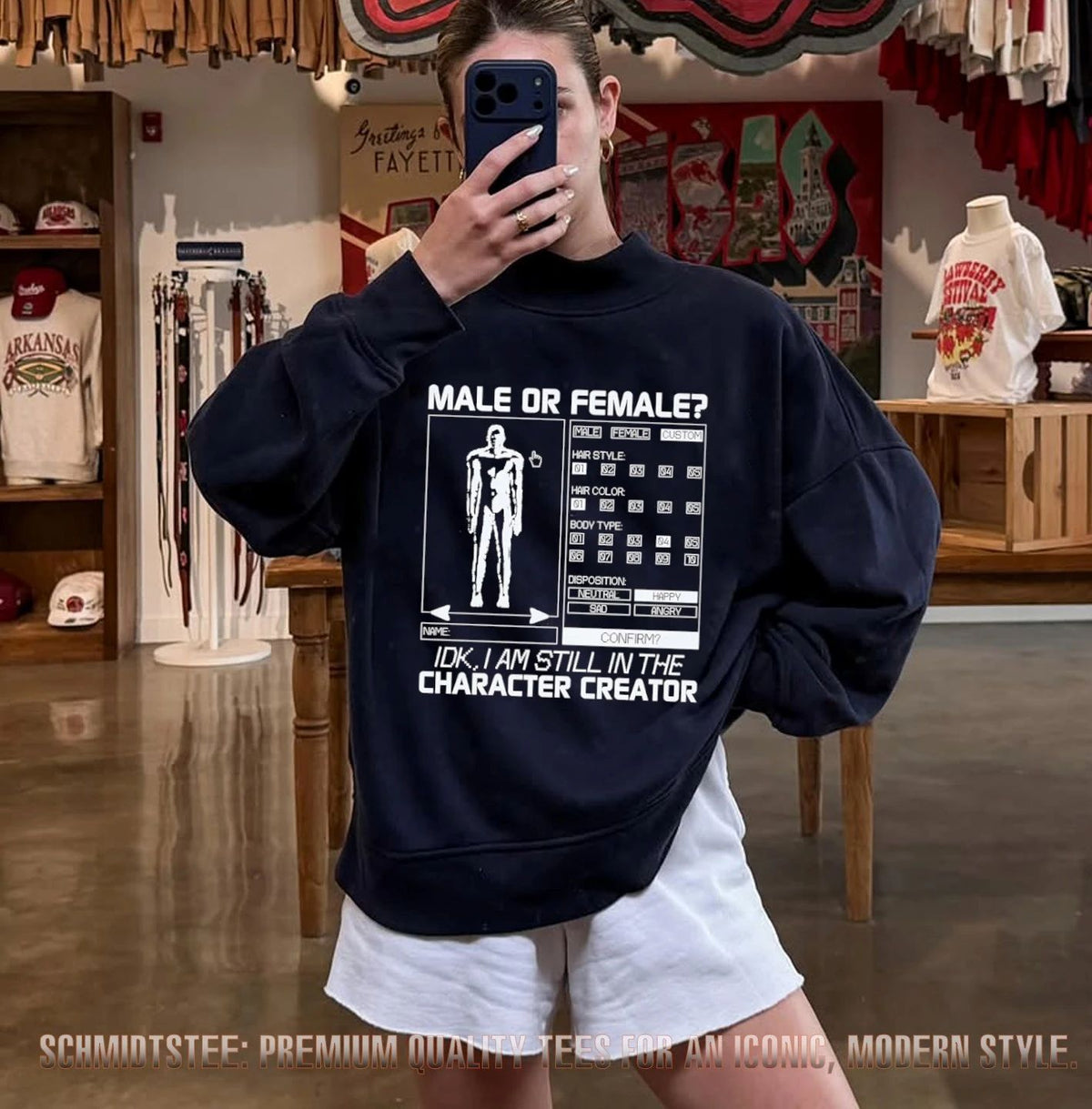Idk I Am Still in the Character Creator Gamer shirt