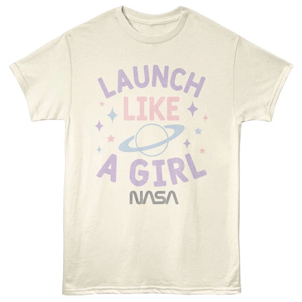 NASA Saturn Stars Launch Like A Girl Men's T Shirt