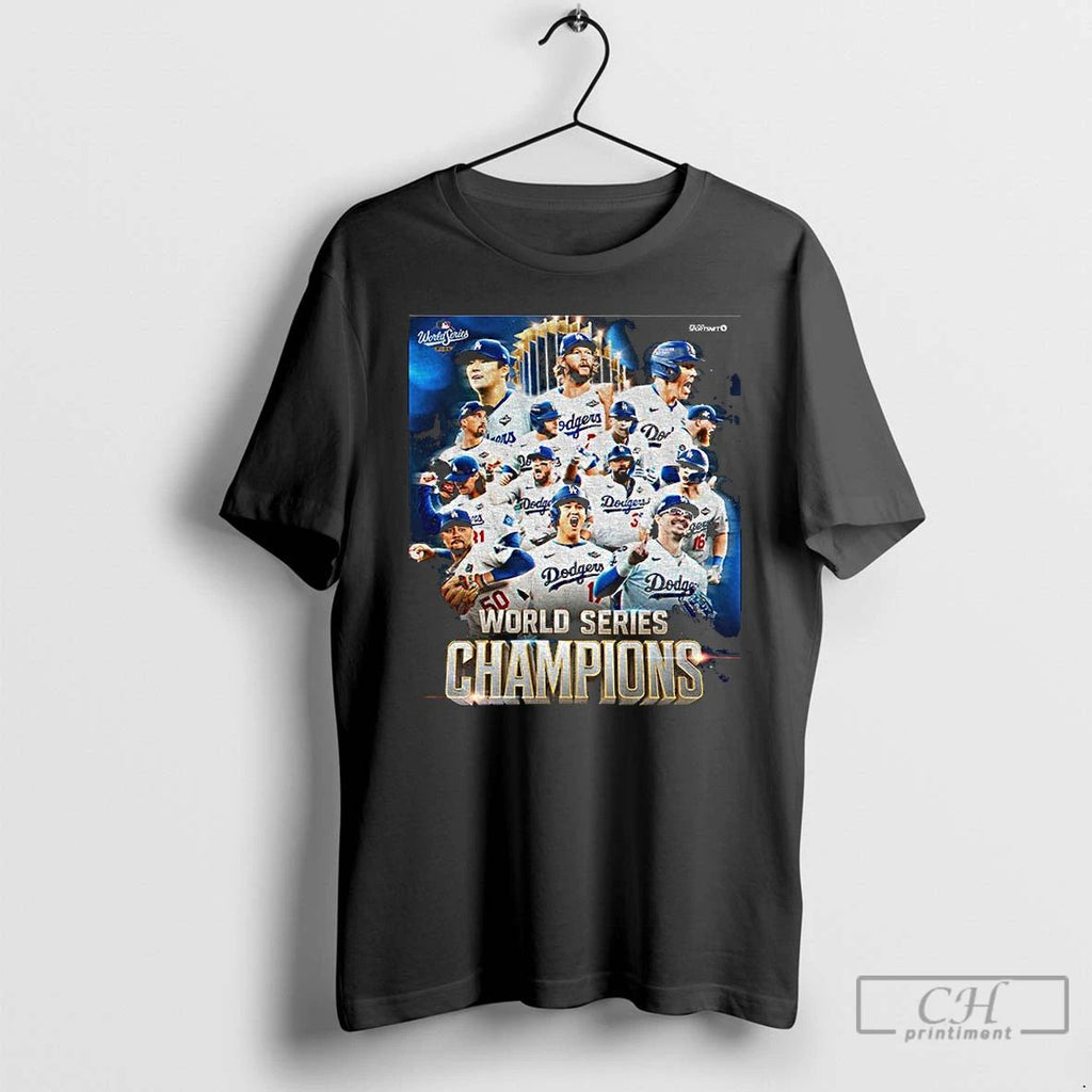Classic Los Angeles Dodgers Baseball 2025 Champs World Series Graphic Vintage T Shirts