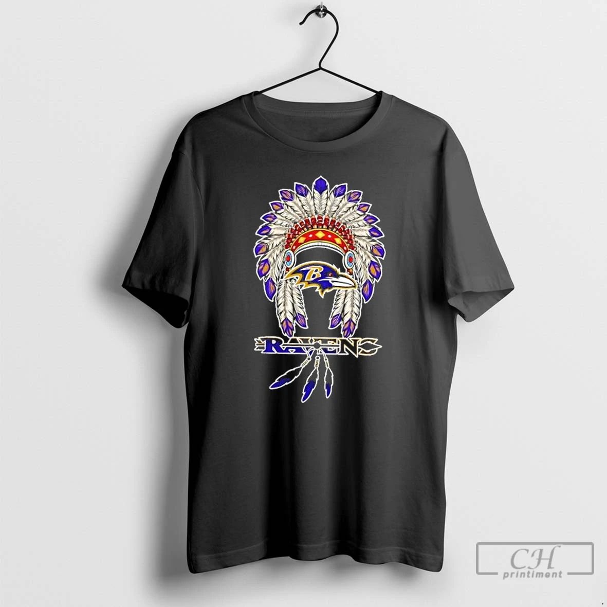 Premium Baltimore Ravens Football X Native American T Shirts