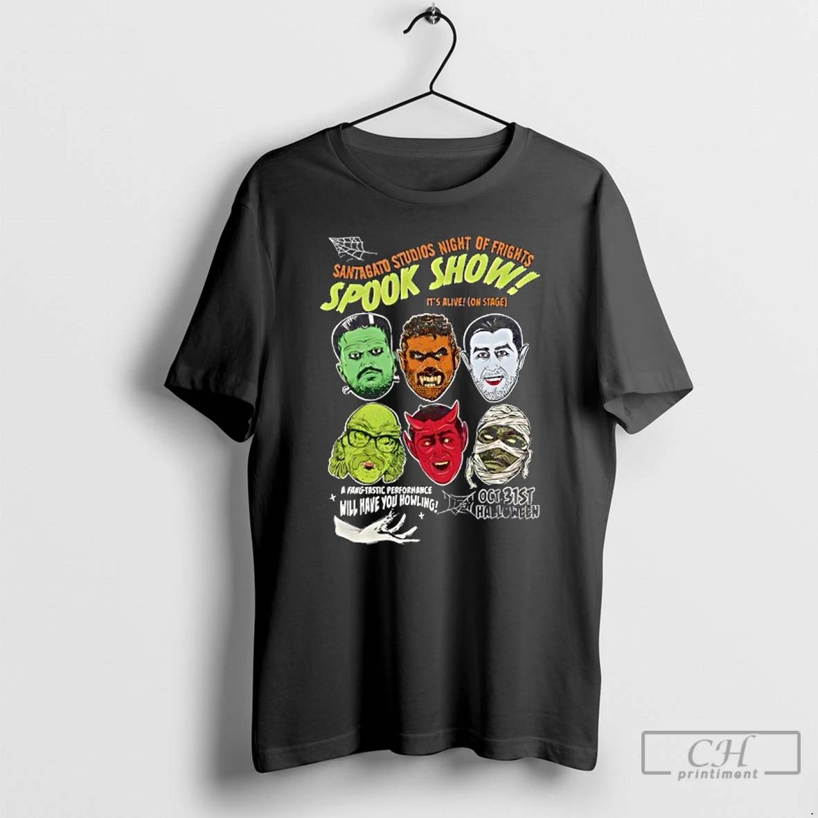 Classic Santagato Studios Night Of Fights Spook Show T Shirts