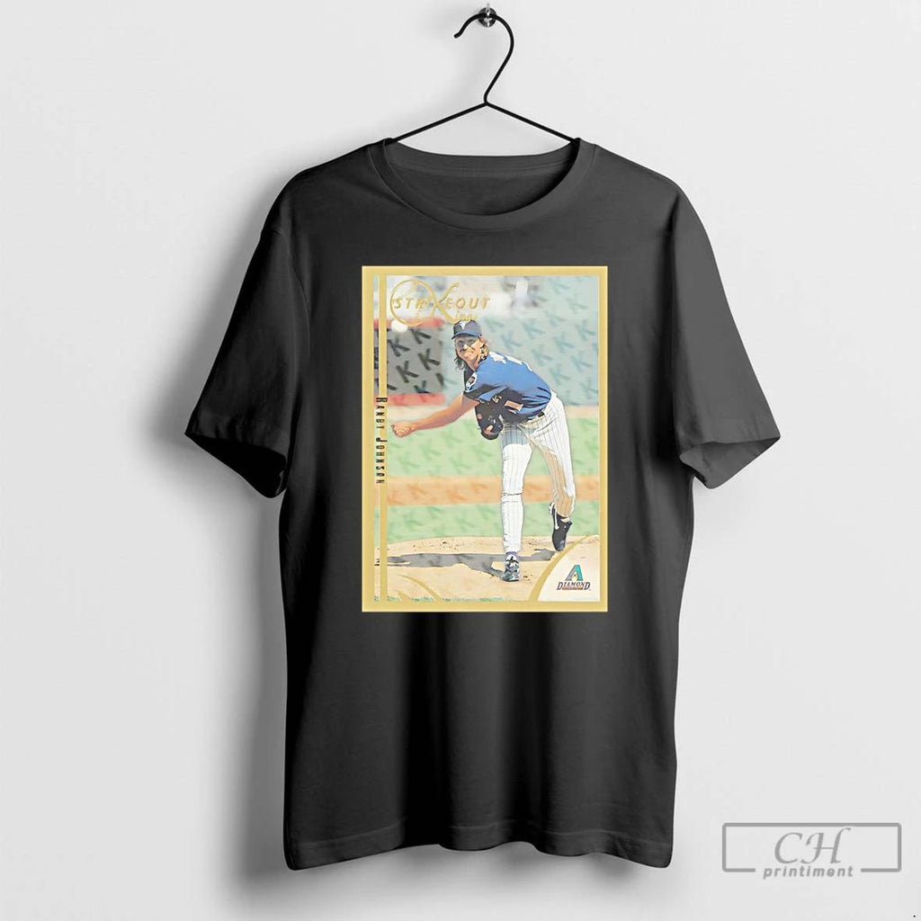 Premium Randy Johnson Arizona Diamondbacks 1999 Card Player T Shirts