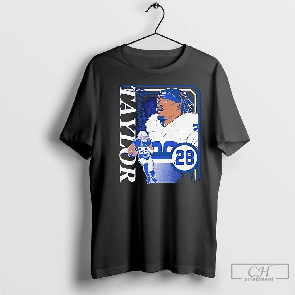 Classic Jonathan Taylor Indianapolis Colts Collage Frame Signature T Shirts