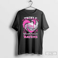 Premium Baltimore Ravens Breast Cancer Awareness Tackle Heart T Shirts