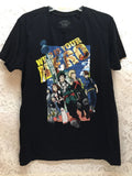 My Hero Academia Two Heroes Men's Graphic T-shirt Size L Black Japanese Anime