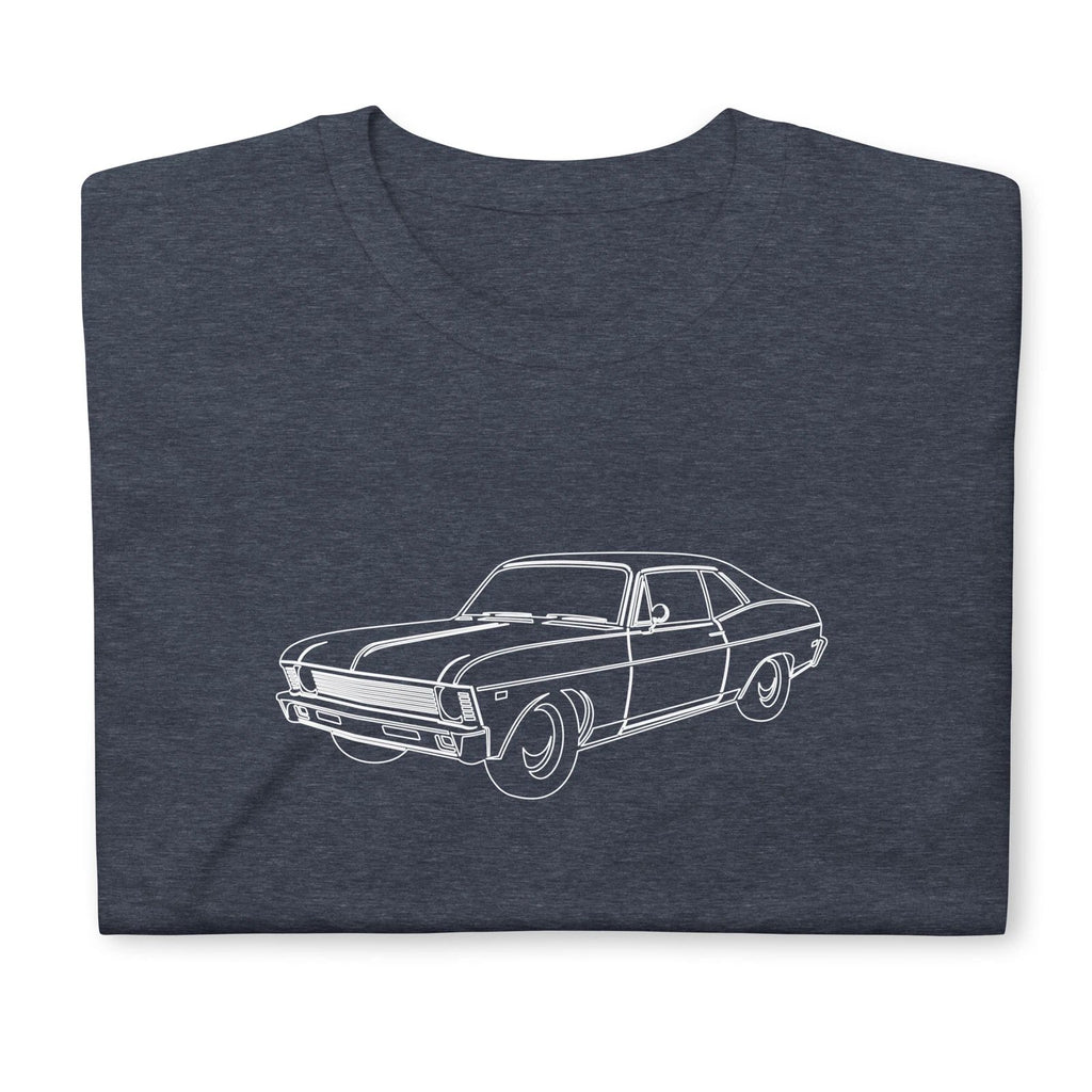 Softstyle T-Shirt For Chevrolet Chevy Nova 1972 Car Owners Birthday Gift