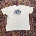 VTG 90s 00s Quiksilver Logo Graphic T Shirt White XL Surf Skate Beach Wear RARE