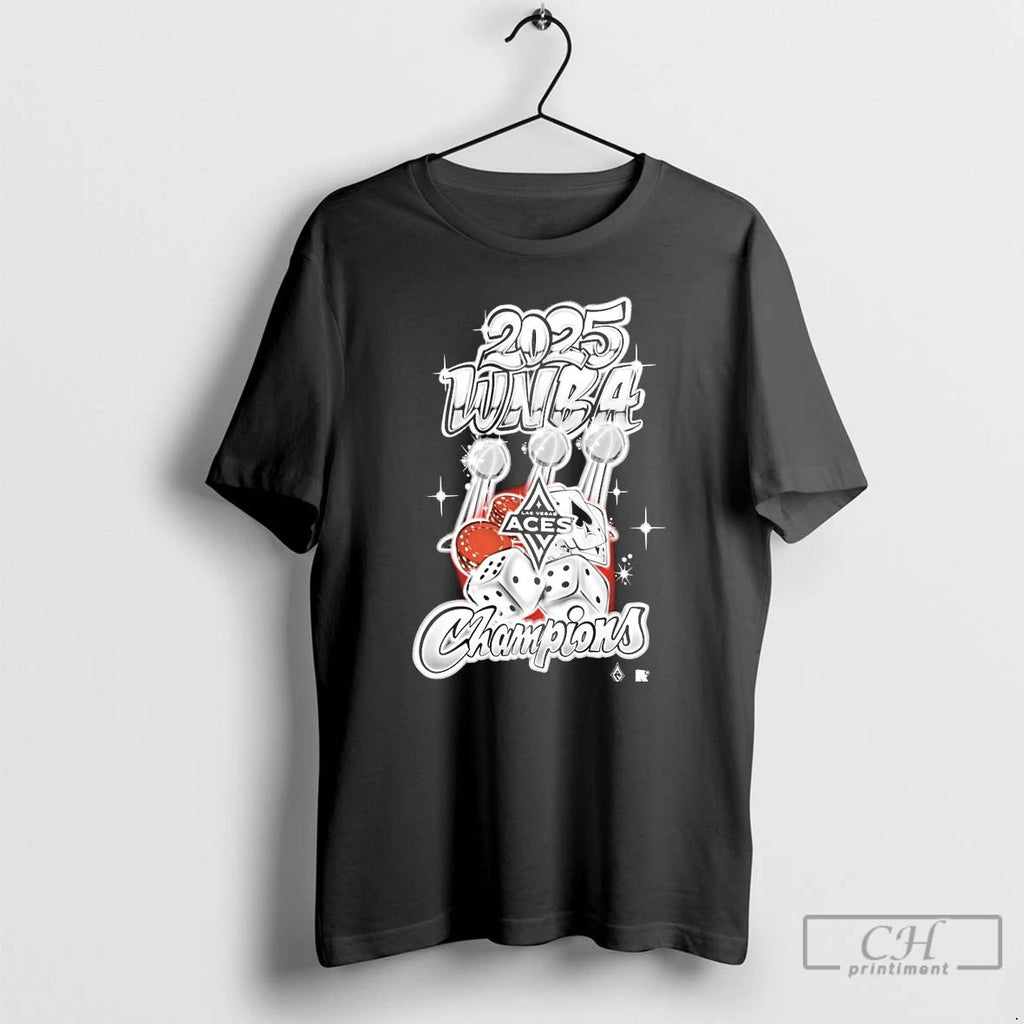 Classic Las Vegas Aces 2025 Wnba Finals Champions Graffiti Art T Shirts
