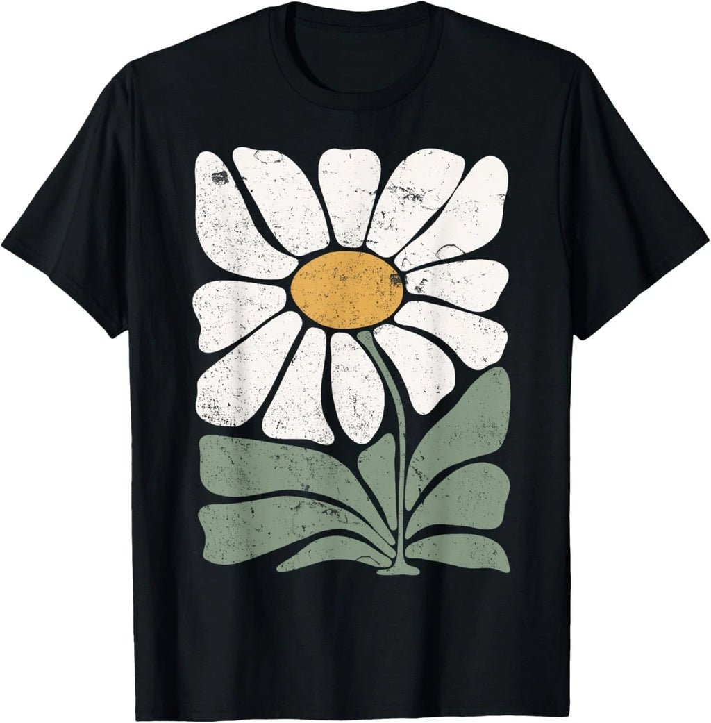 Boho Daisy ~ Flower Retro Botanical Wildflower Gardener T-Shirt