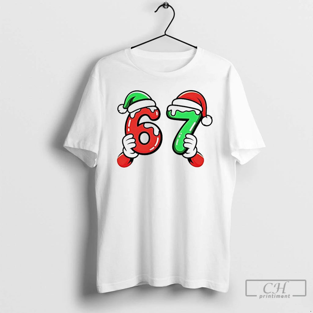 Premium 67 Santa Hands Christmas T Shirts