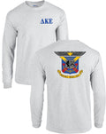 Delta Kappa Epsilon Fraternity Crest Long Sleeve Shirt DKE - NEW
