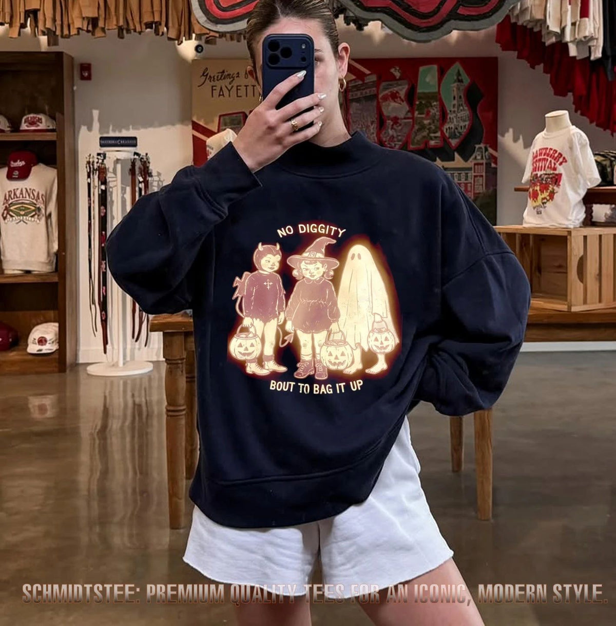 No Diggity Bout to Bag It Up Halloween Kids shirt