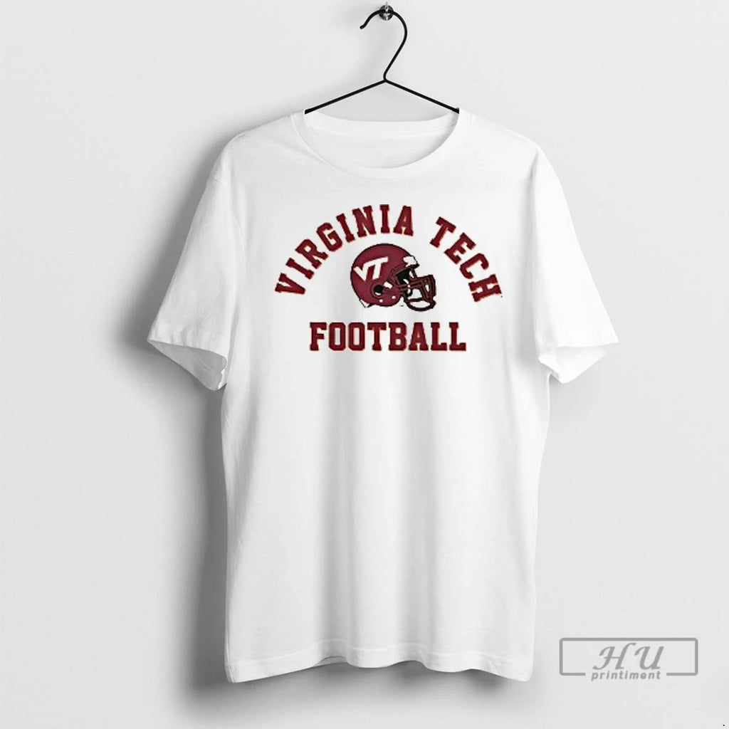 Officials Virginia Tech Hokies Custom Name And Number 2 Sided T Shirts