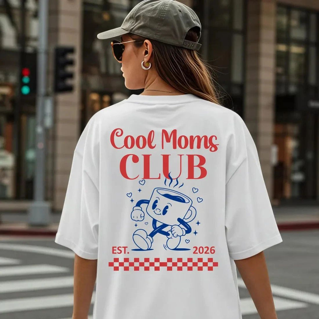 Cool Moms Club T-shirt personalized with children's birth years Gift