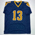Kurt Warner St. Louis Navy Blue Reprint Jersey